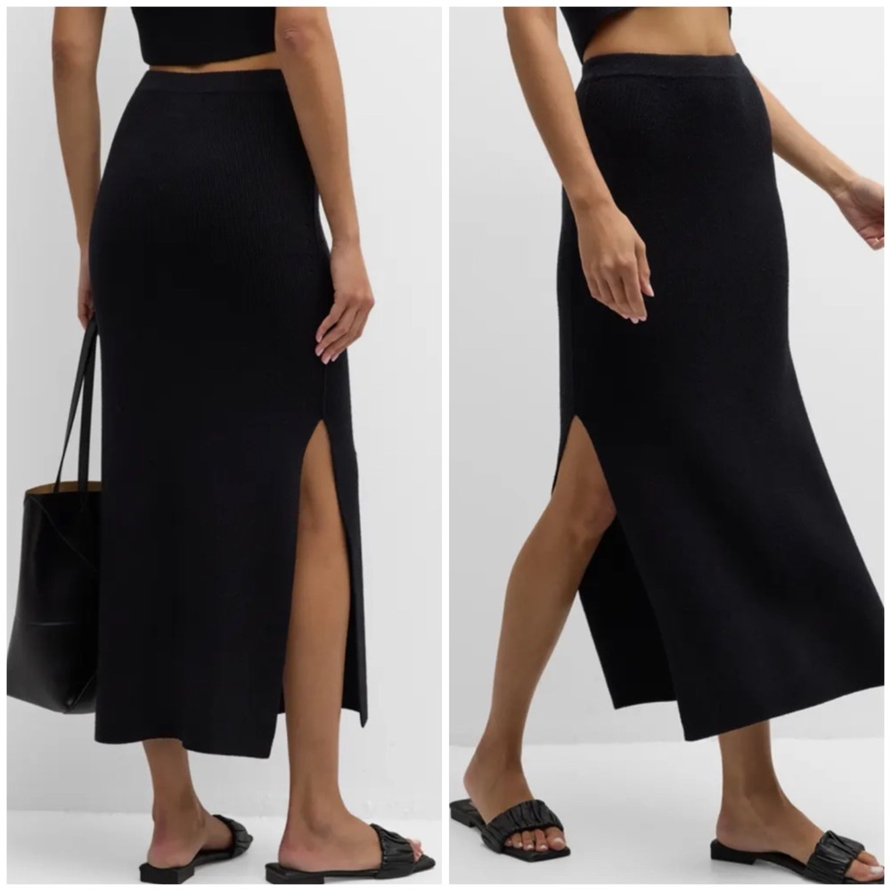 Loulou Studio Black Maxi Skirt